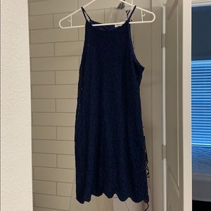 Women’s size M navy lace dress from Francesca’s